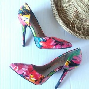 JustFab High Heel Stiletto Floral